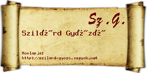 Szilárd Győző névjegykártya